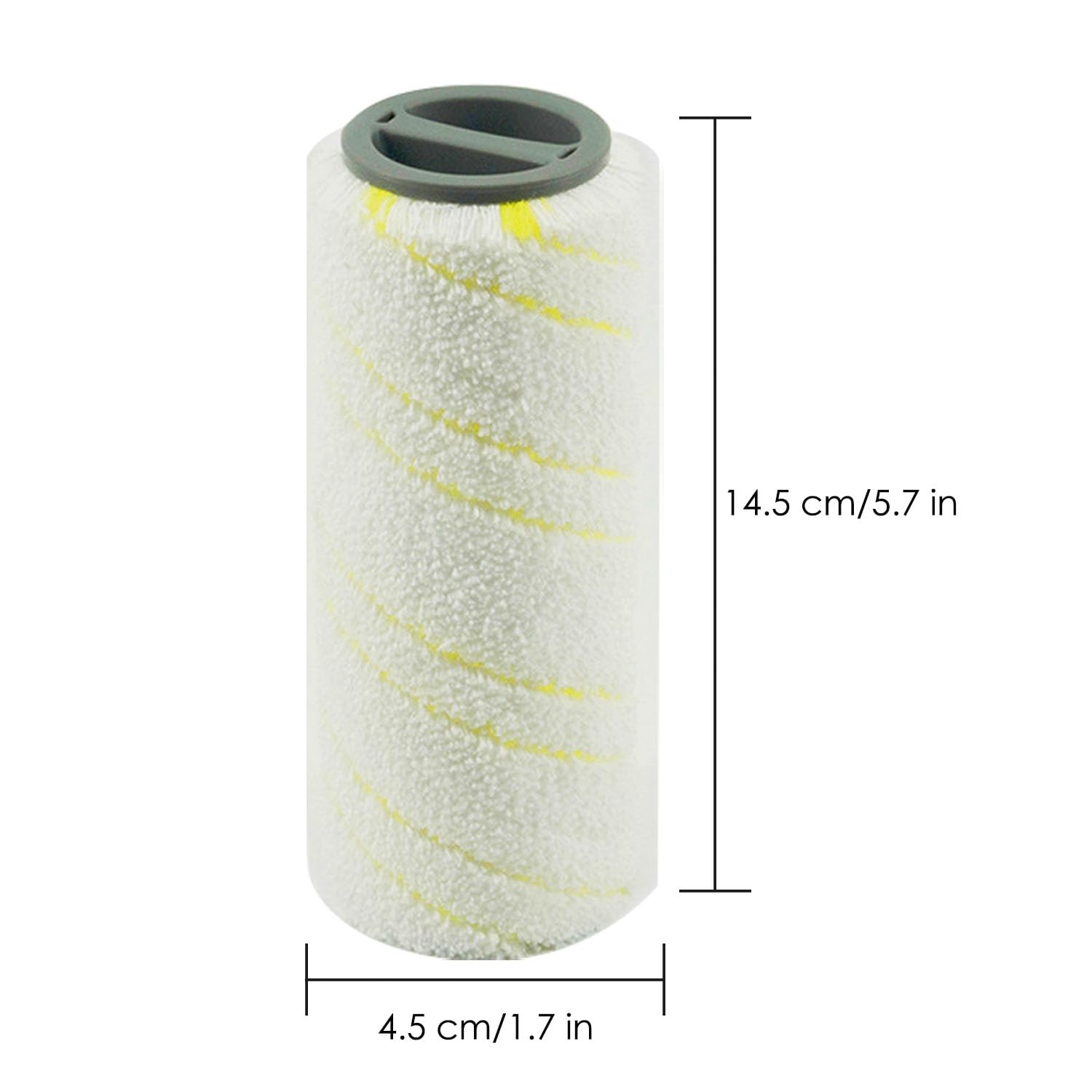 BLUTENET 4 pezzi di ricambio per spazzola a rullo in microfibra per Kärcher FC3 FC3D FC5 FC7 cordless pulitore pavimenti