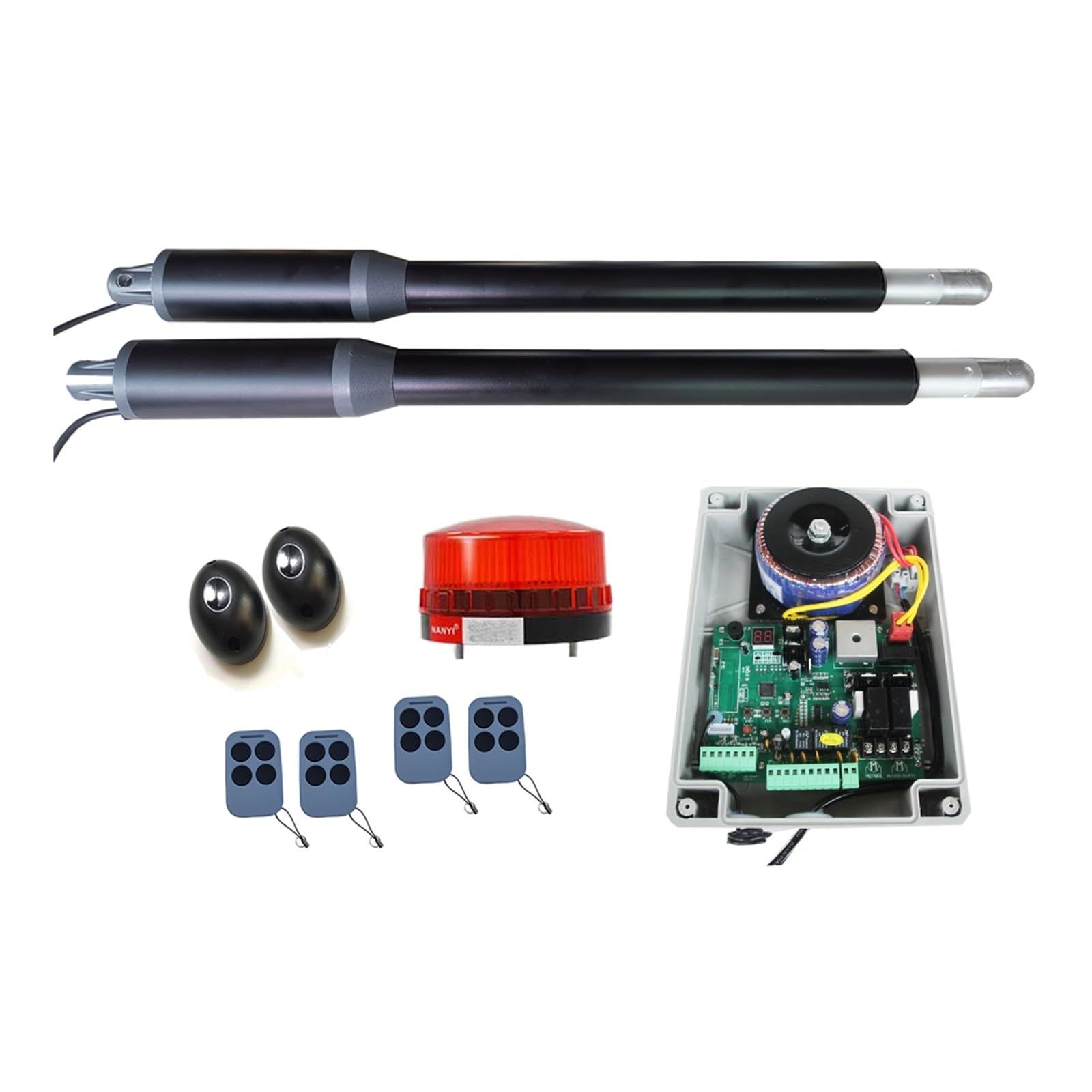 Rsgxlfqzvak Kit 2 Automatic Door Opener, Linear Actuator Engine Motor Electric Automatic Swing Gate Opener Piston Stroke Door(Kit 2)