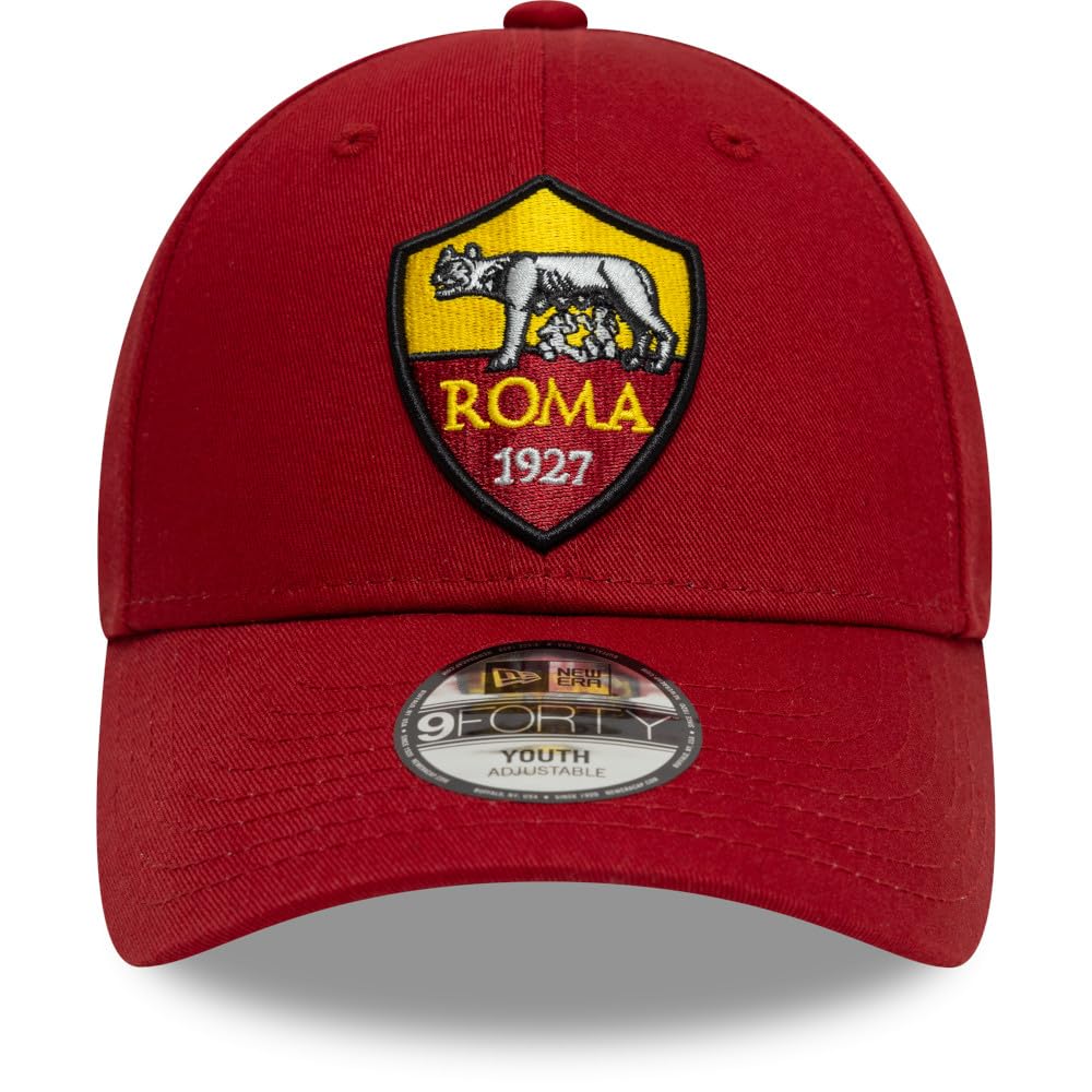 New Era Unisex-Children and Teenager's AS Roma Baseball Cap, DarkRed, 4-6 Years