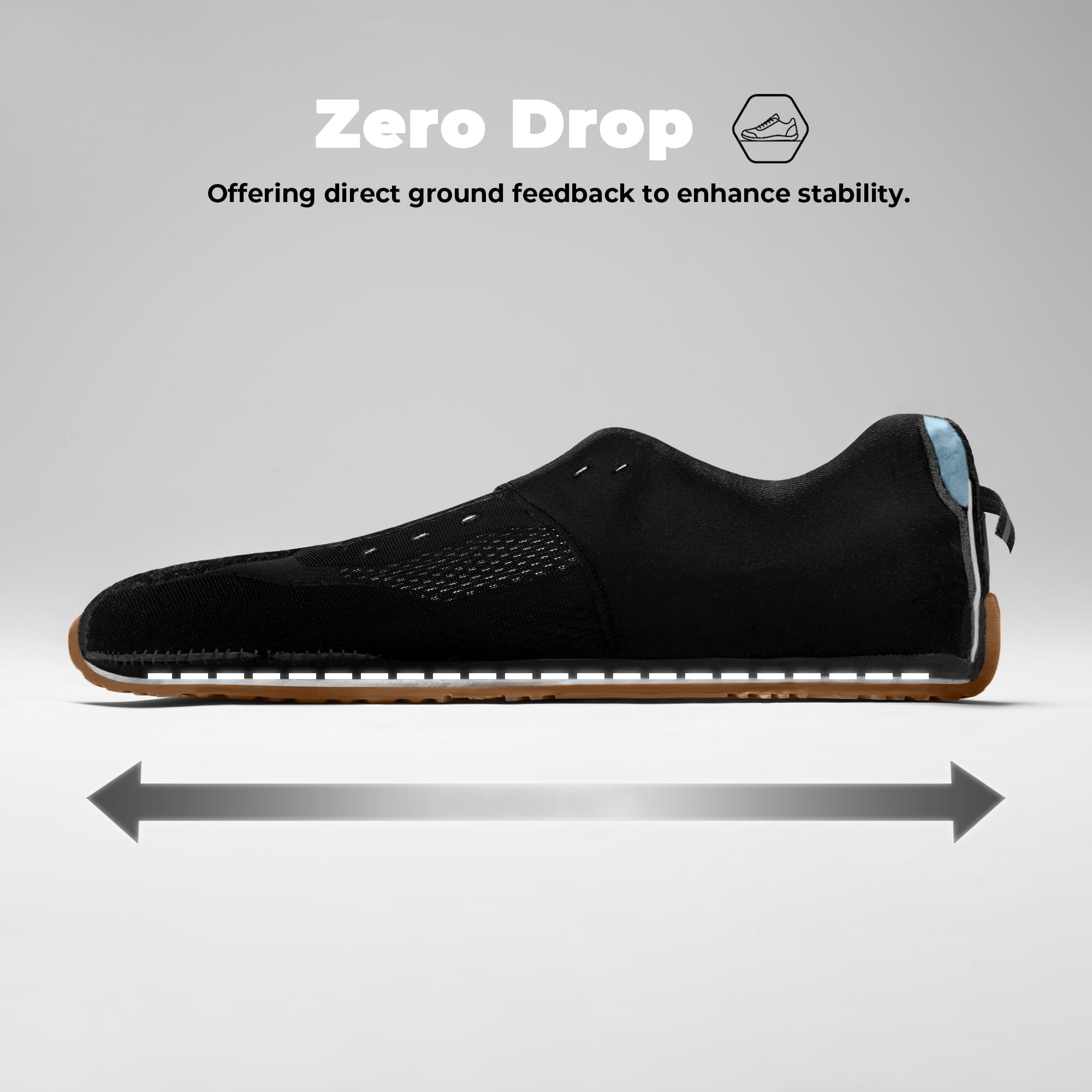 AIRHAS Mens Zero Drop Barefoot Shoes Anatomical Tox Box Trail Running Sneakers for Men Gym Workout Cross Training Shoes — view 3
