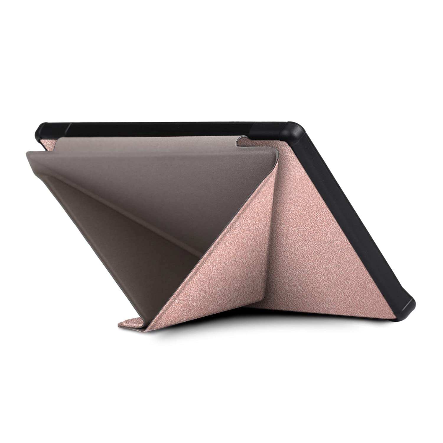 Compatible avec Coque KOBO Libra H2O 7 inch 2019 Tablet Couverture arrière en Cuir Bande Corps Complet Protection en Cuir pour Tablette Shell (Rose)