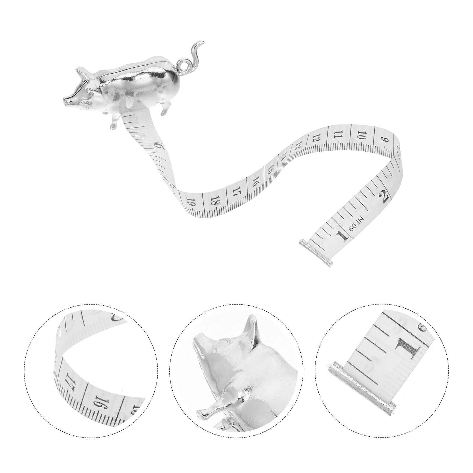 Cinta Métrica Pequeña de Aleación Retráctil, Mini Regla Flexible para Costura y Manualidades, Portátil y Precisa para Medición Corporal y Uso Industrial