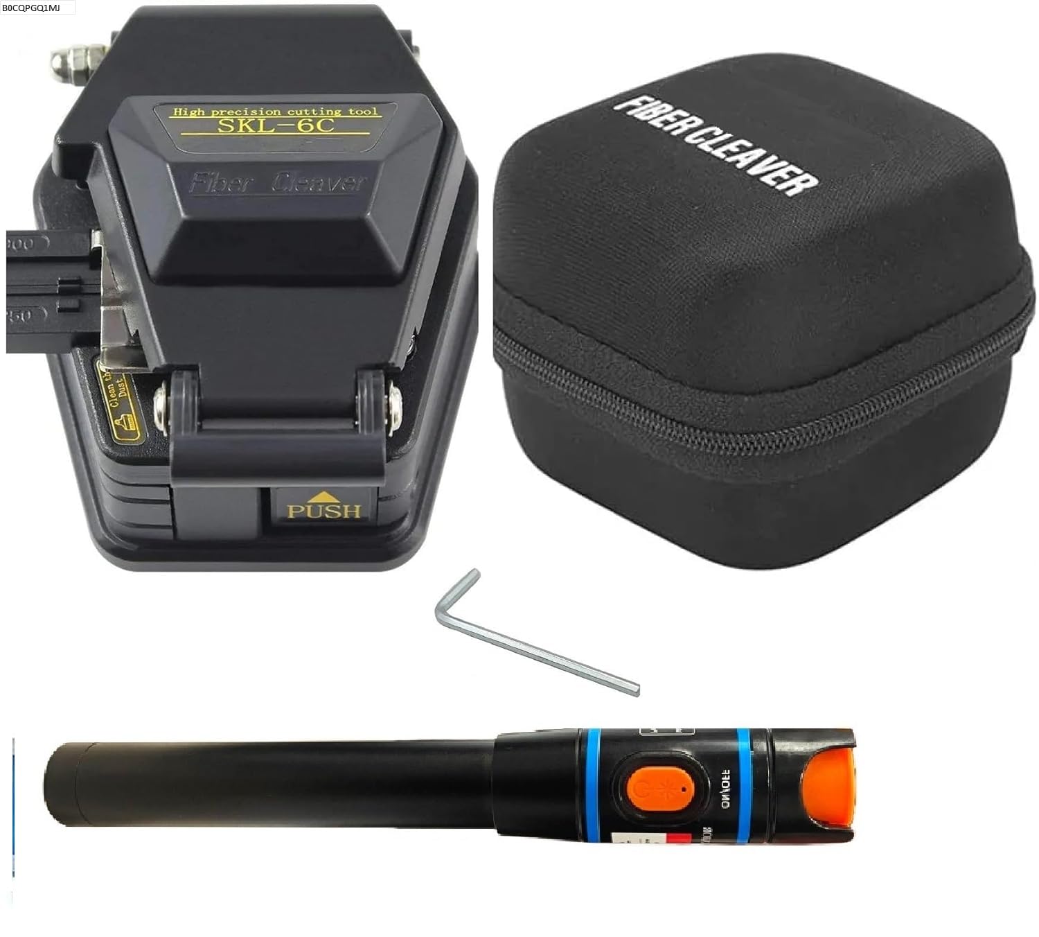 TECHTEST Optical Fiber Cleaver Cutter with Visual Fault Locator 10MW | Ftth Fiber Optic Knife Tools Cutter Fiber Cleaver 16 Surface Blade Fiber Cleavers Skl-6c (B0CQPGQ1MJ) Amazon Price History, Amazon Price Tracker