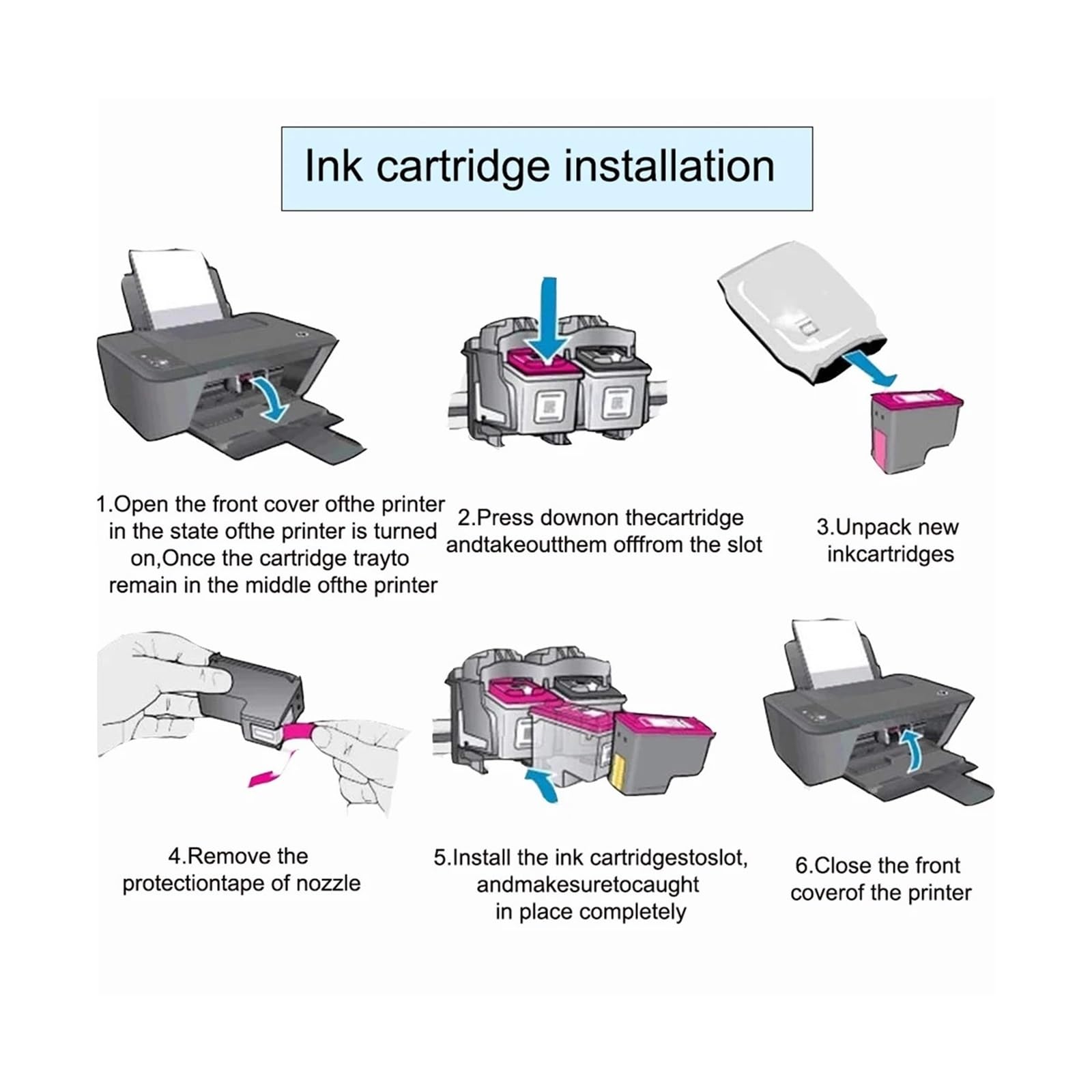 Cartucho 302XL Transparente Compatible con HP 2130