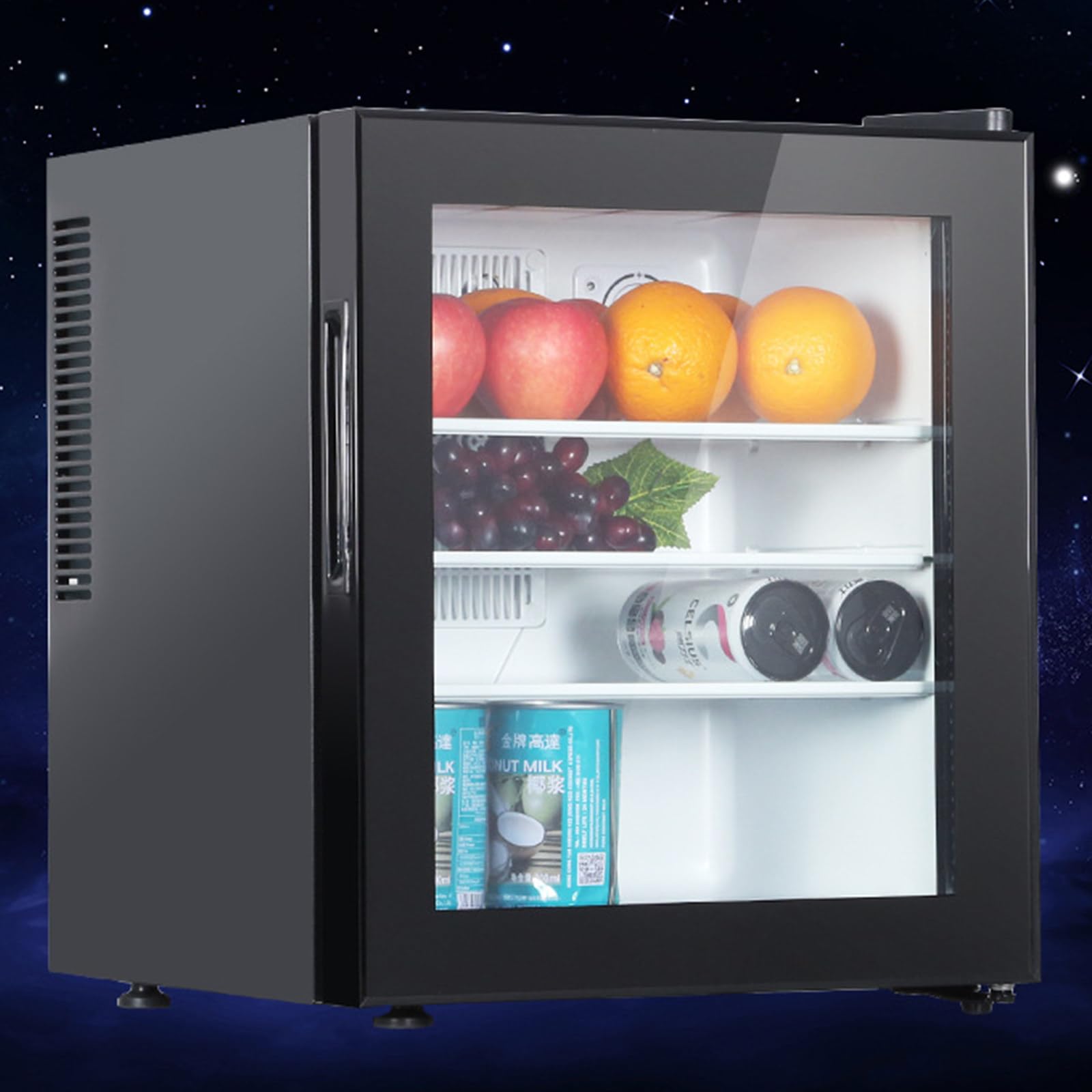 DDZJTPP Tabletop Mini Cooler 20L/30L/40L Upright Single Door Cooler,Compact Upright Low Noise Stainless Steel for Offices, Dormitories, And Apartments 20L