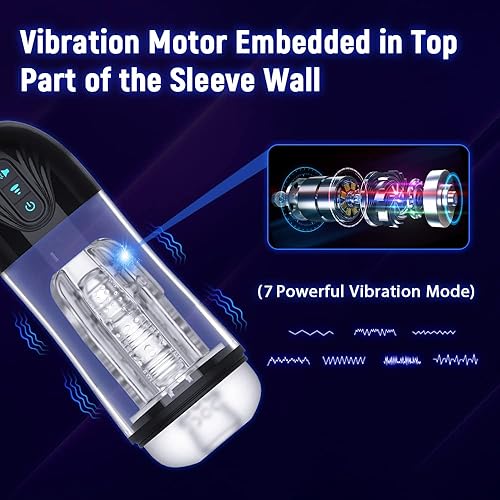 Miniatura 5 de Masturbadores masculinos de succión automática personalizada, juguetes sexuales para adultos para el placer sexual de los hombres, Yukzen vibrando