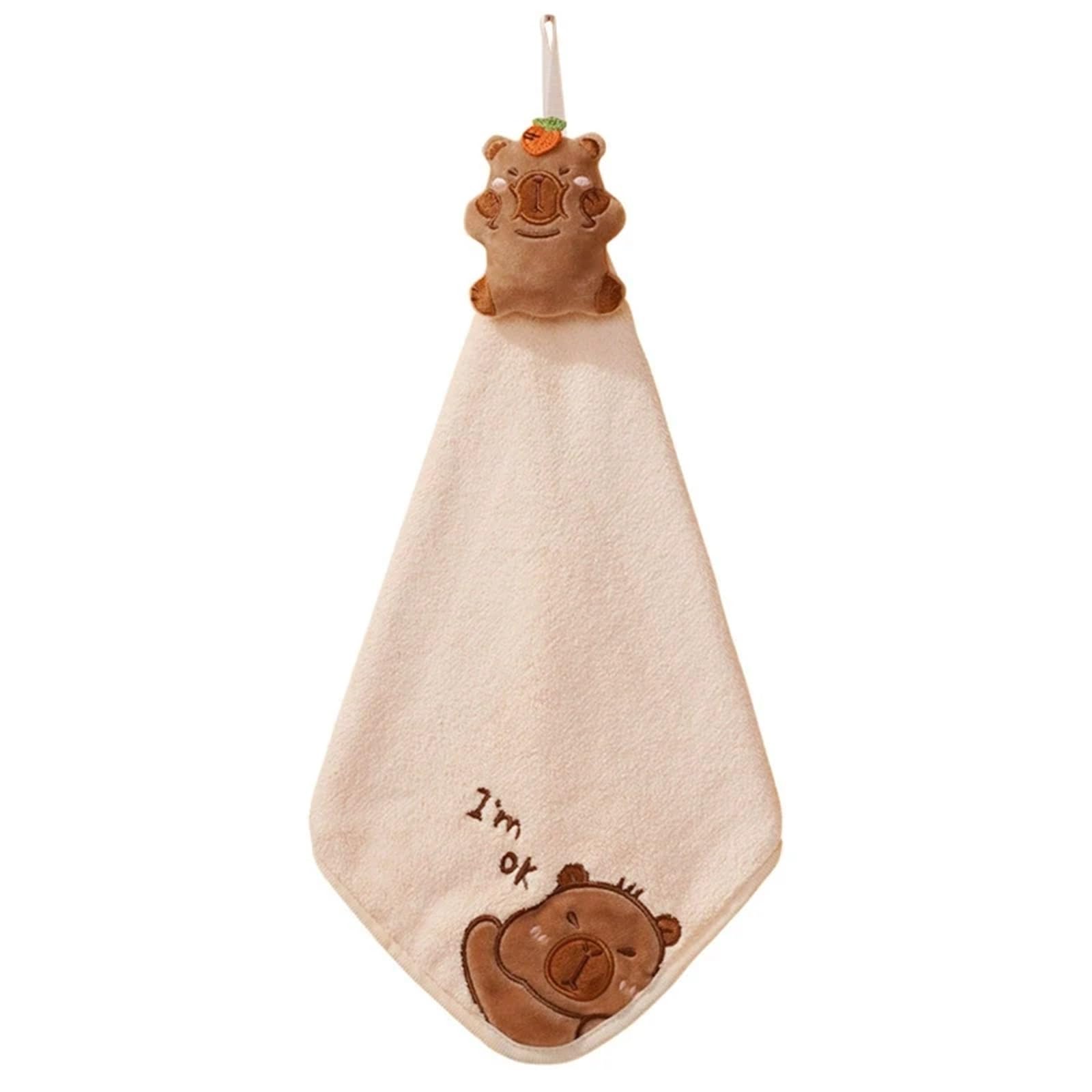 WSQHAO 3Pcs Animal Patterns Hand Towels Soft Absorbent Fast Drying For Kitchens And Bathrooms for Hand(Color1)