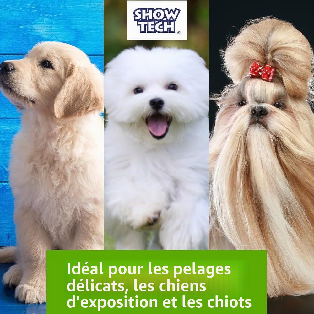 Show Tech Brosse de toilettage professionnelle pour chien et chat avec épingles extra longues et fermes