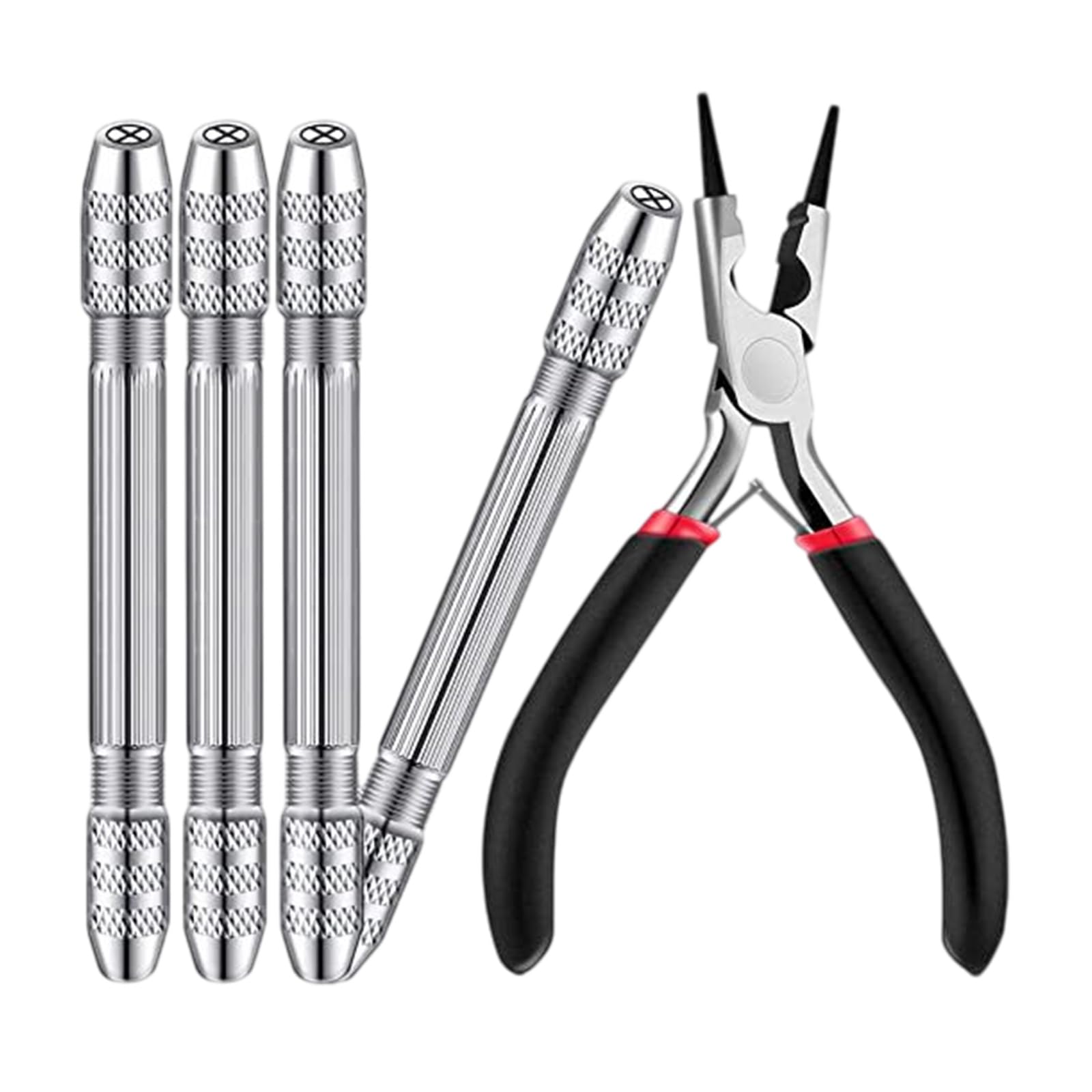 Lerpwige Sturdy Carbon Steel Wire Twisting Drill Set For Metal Jewelry Crafting And Artistics Projects Wire Twisting And Drilling Set