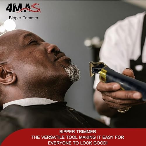 Miniatura 5 de 4MAS Bipper Trimmer - Diseño de esqueleto Buff86 con hoja TLG dorada sin huecos adjunta