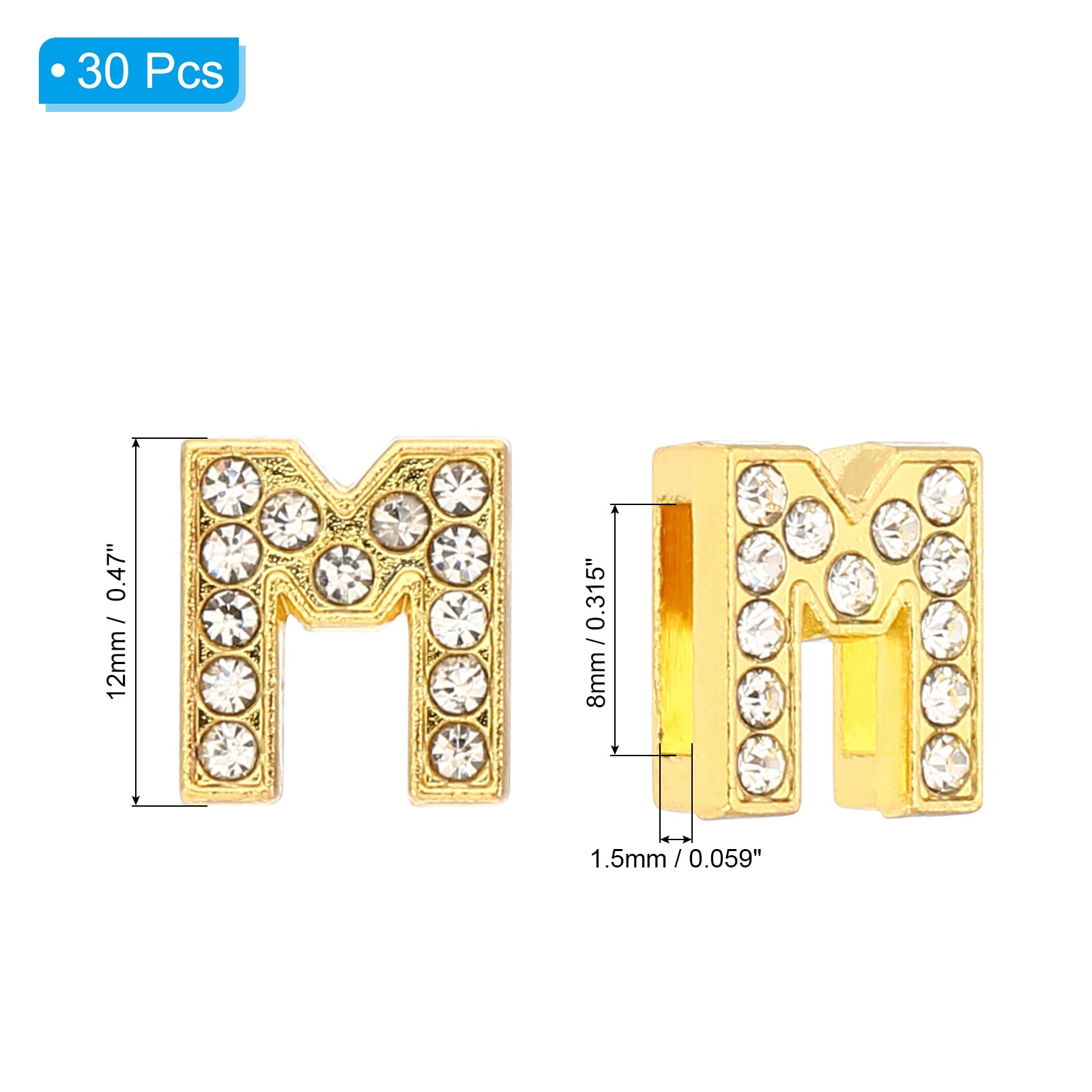 PATIKIL 30pcs Letter Charm - Image 2