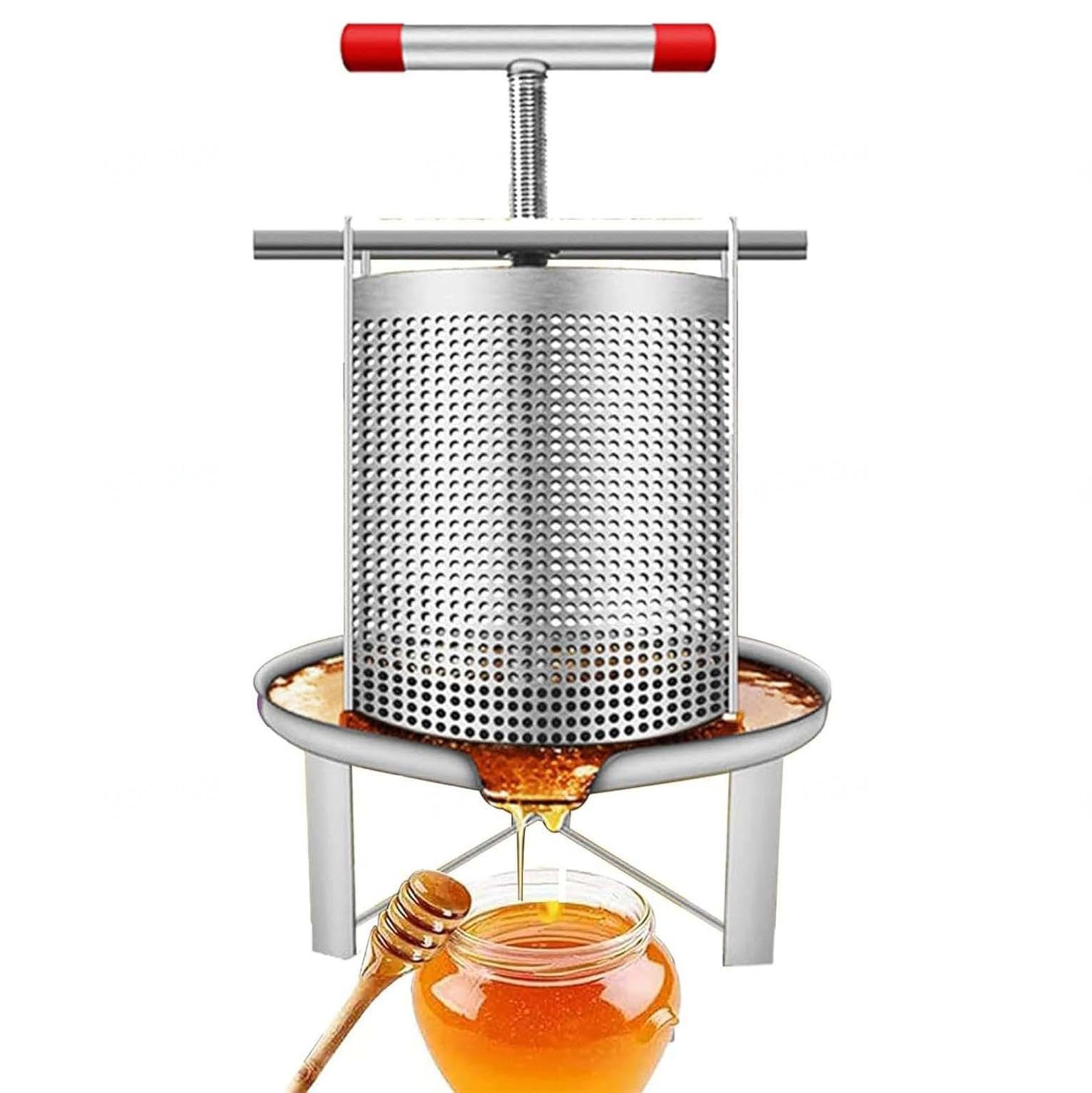 estrattore di miele manuale in acciaio inox pressa manuale per uva large bee honey press extractor Attrezzatura apicoltura per Uva Frutta e Verdura Uso Domestico