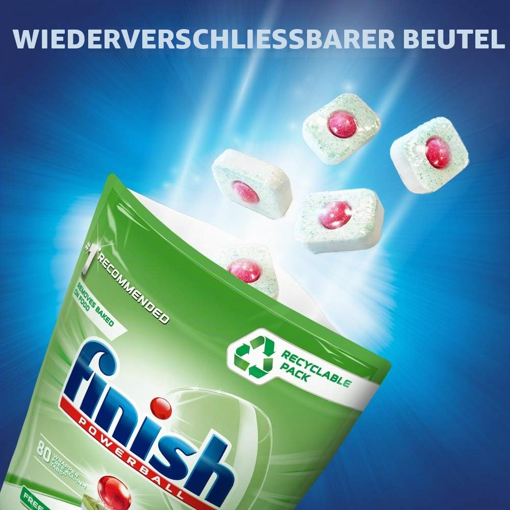Finish 0 Prozent Spülmaschinentabs - 80 Tabs