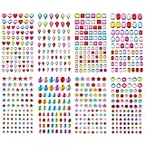 704pcs Gem Stickers, Self Adhesive Gems for Crafts, Rhinestones for Crafts, Jewel Stickers, Bling Rhinestone Stickers, 8 Sheets Face Jewels, Stick on Face Gems for Crafts Makeup Face Nail Eye DIY