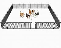 Vista 15 de Valla Engrosada para Perros Duradera y Resistente para Patio Exterior, 8 Paneles de 40" de Altura, Portátil y Fácil de Instalar – Ideal para Uso