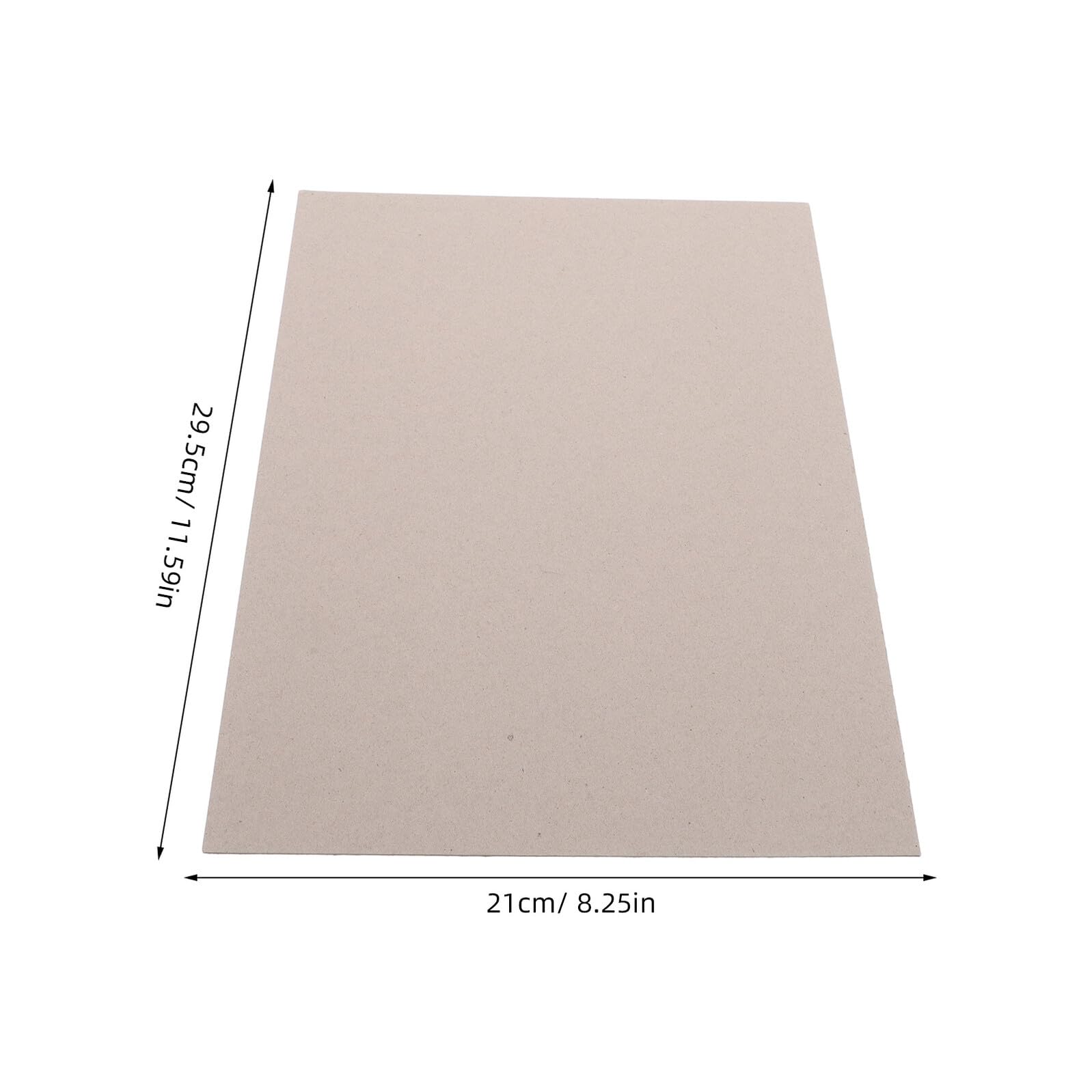 HEALSOPTHY 20 Pezzi Cartoncino Grigio Spesso per Rilegatura Libri e Scrapbooking Supporto Resistente per Progetti Te e Copertine Artigianali