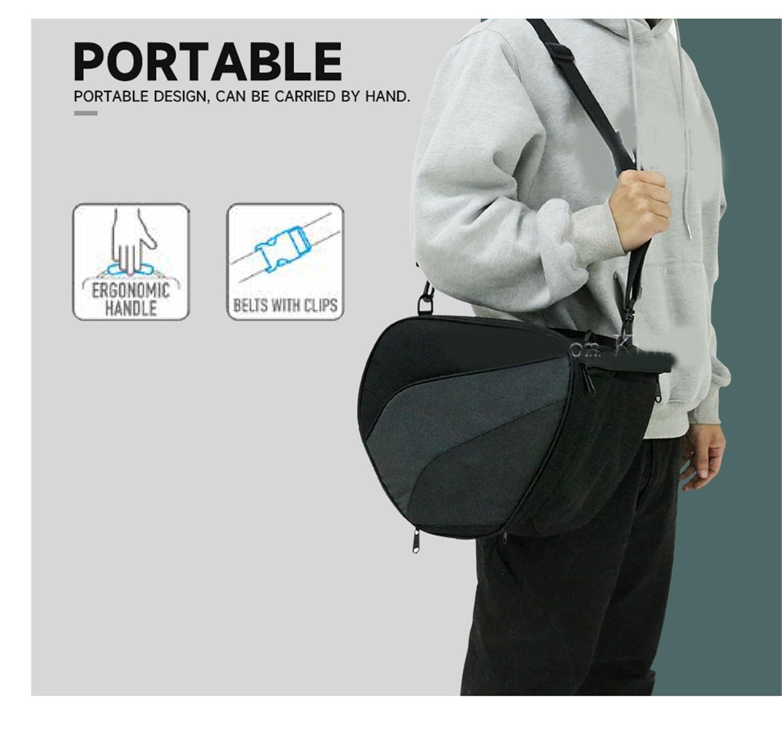 Für ADV 350 PCX 160 150 125 CC110 Motorrad-Roller-Tunneltasche, wasserdichte Tank-Reisetasche, Gepäck-Werkzeugtasche, Konsolentasche