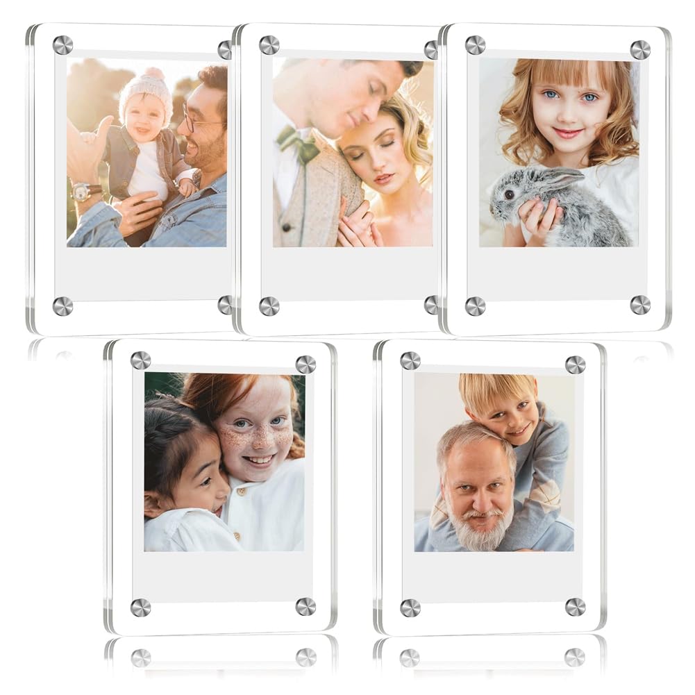 CTRLZS Magnetic Photo Frame Display Rack Photo Album Desktop Swing Table