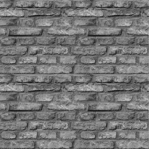 Film adhésif pour pierre - Papier peint - Brique - Autocollant mural - Vintage - Revêtement mural 3D - Aspect pierre - Film décoratif décoratif - Étanche - Pour mur, porte, meubles