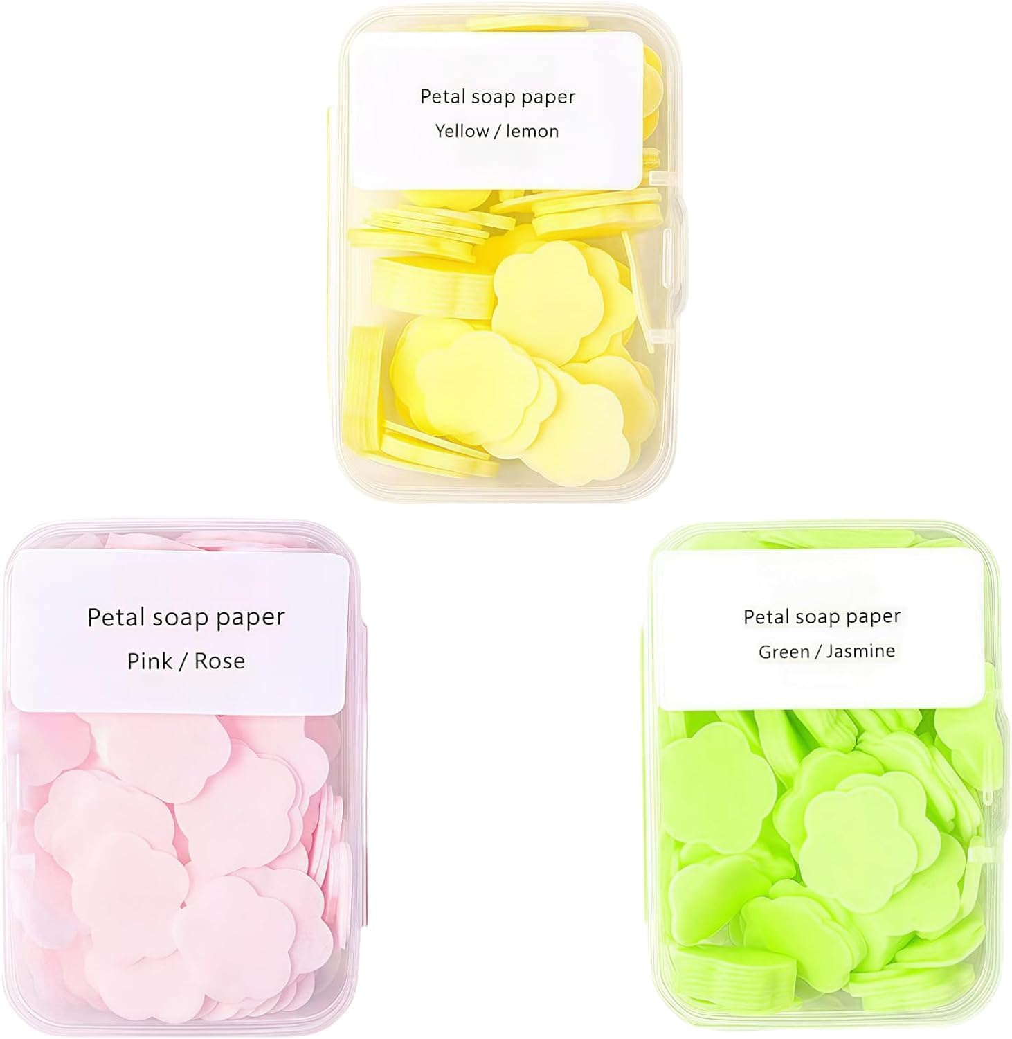 300pcs Portable Hand Washing Soap Sheets, Scented Mini Soap Sheets, Disposable Soluble for Outdoor Travel, Camping, Hiking (Mix)