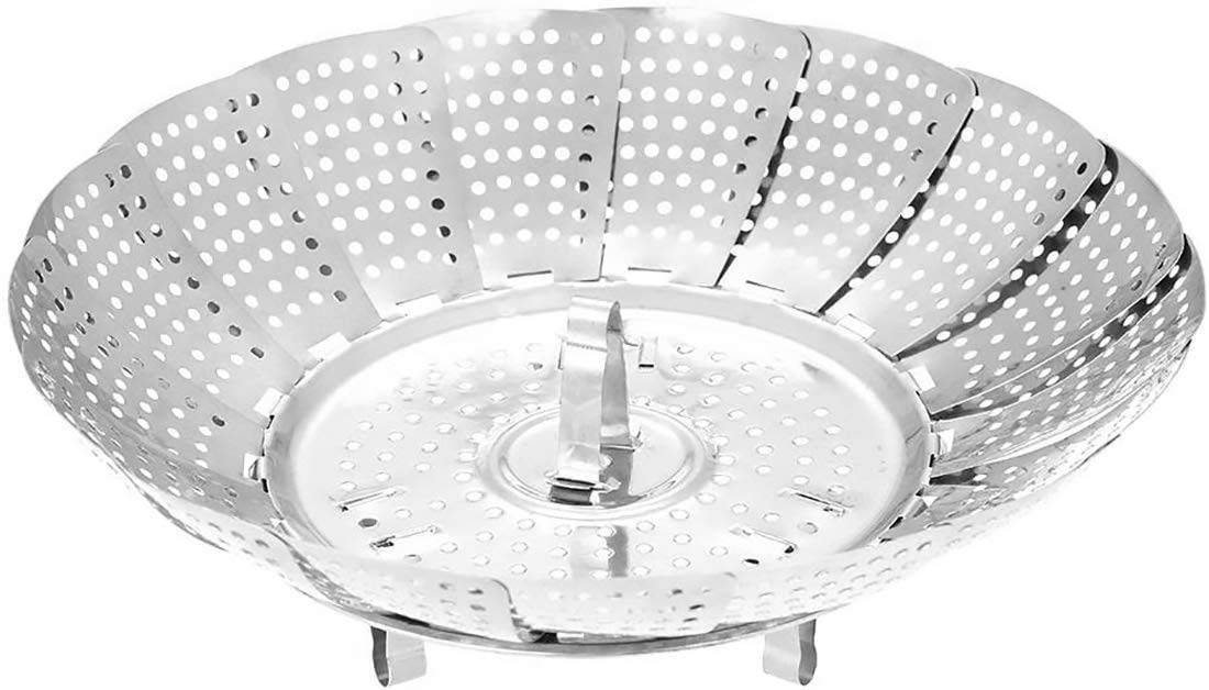 Vaporiera In Acciaio Inox Bio - Cestello Regolabile Per Pentole 14-24cm, Cottura Sana Senza Grassi - Foto 6