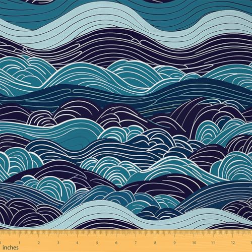 Erosebridal Great Wave Fabric by The Yard