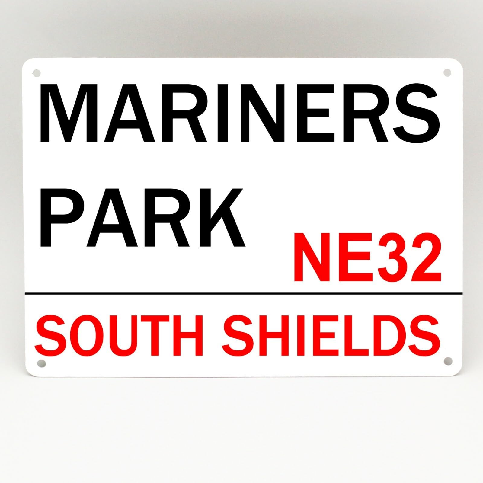 New Metal Street Sign South Shields Fc Metal Sign Football Mariners Park Stadium Memorabilia Plaque 8X12 Inches