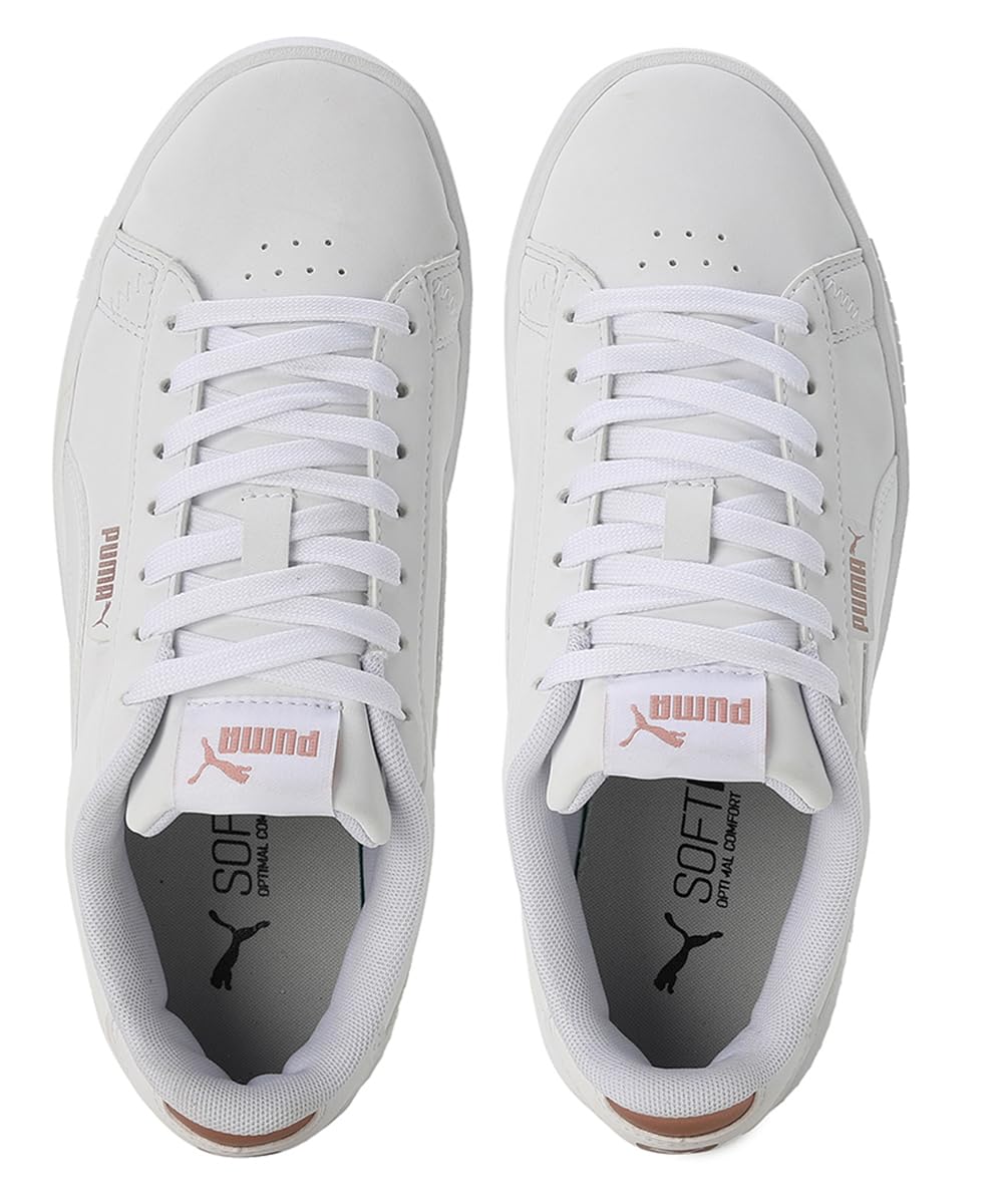 PUMA Jada Renew Nubuck, Girls Football Boots, Puma White Rose Gold, 37.5 EU thumbnail 7