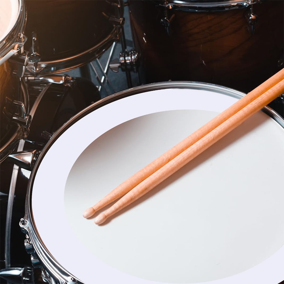 Abaodam 2Sets Snare Drum Mute Rings Portable for Drums Durable Film Material Muffler for Home Snare Drum Parts