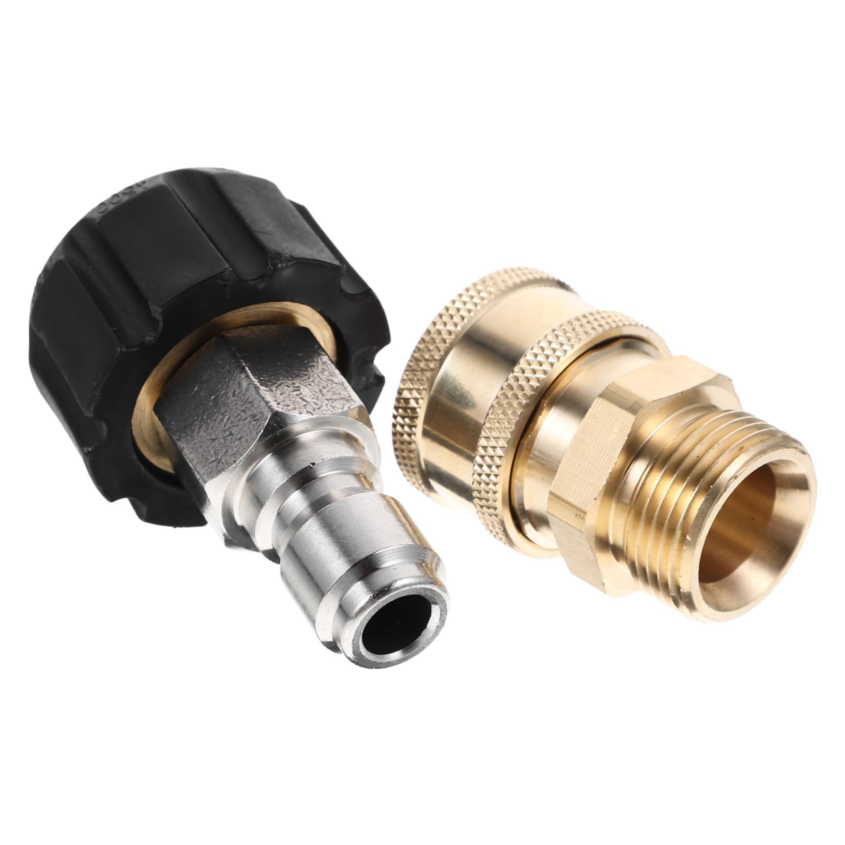 TOYANDONA 4 Juegos De Adaptadores Accesorios De Montaje Puntas Arandelas Enchufe Macho Conector Rápido Adaptador De Varilla para Función De Jardín Latón Dorado
