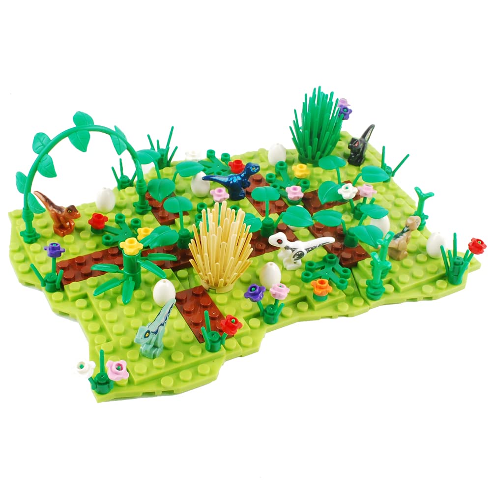 Dinosaur Building Blocks Plant Animal Building Bricks Kit DIY Building Set Compatible All Major Brands