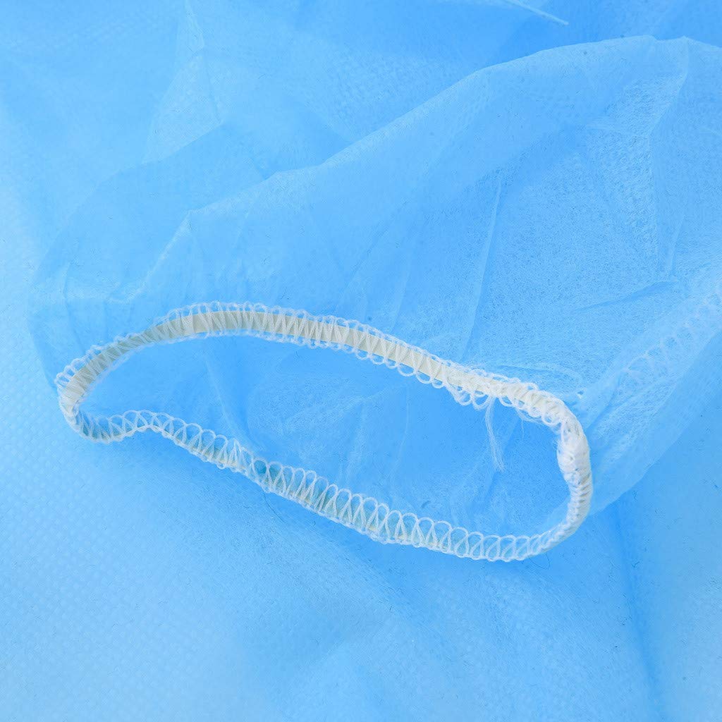Lot de 50 uniformes médicales jetables pour usage médical imperméable et antirouille,blouses vert fluides - Manches longues, Poignets élastiques, Fait de tissu non tissé