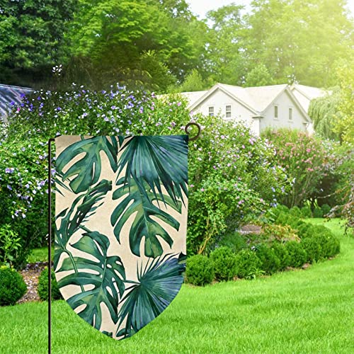 Drapeau de jardin feuilles de bananier 12,5x18 cm double face - 2