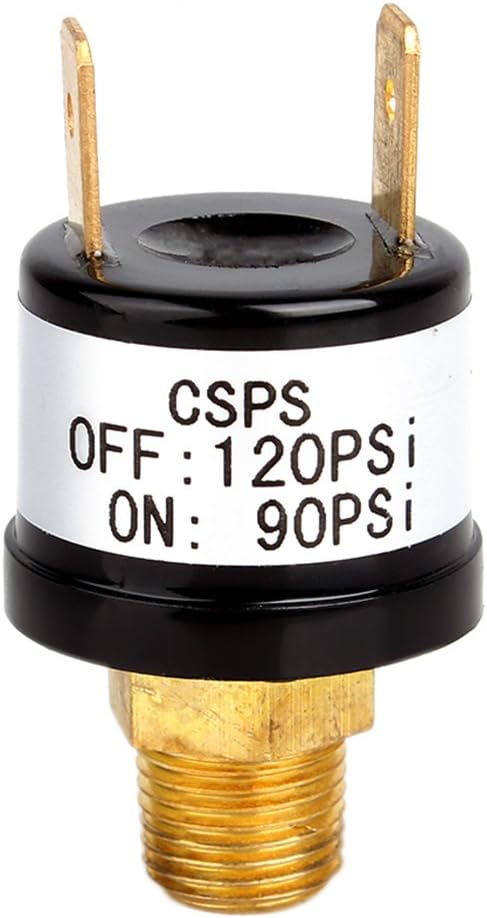 Generic Heavy Duty 90/120 PSI Air Pressure Control Switch Valve For 12 Volt Compressor Train Air Horn