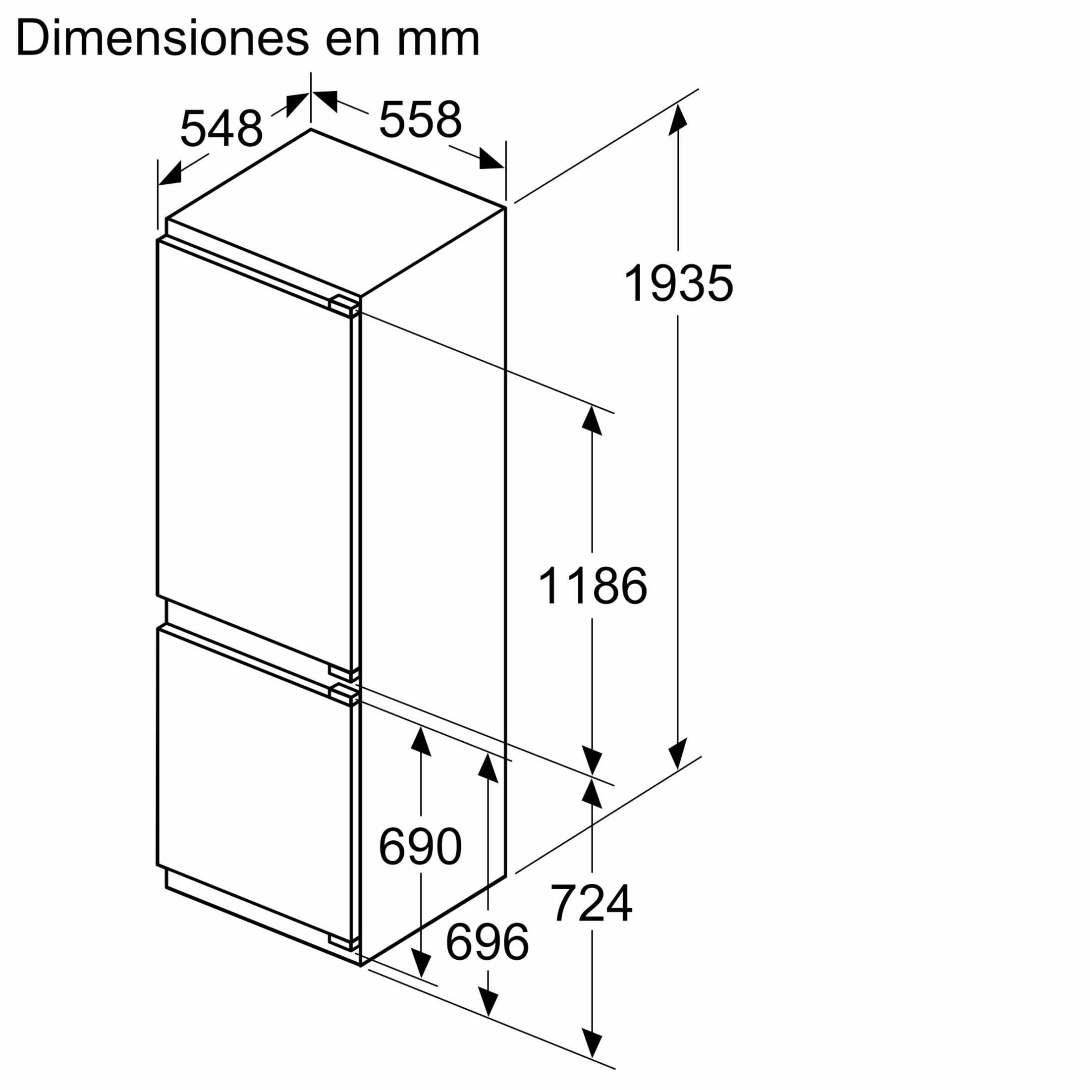 Bosch, Frigorífico combi integrable, Serie 4, NoFrost, KIN96VFD0 | Alimentos frescos y sin escarcha en un diseño que se funde con tu cocina.
