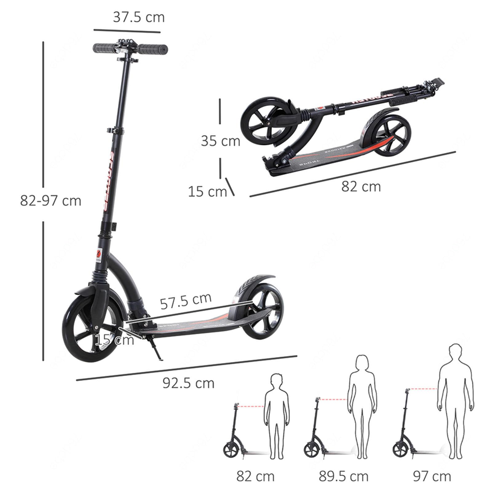 Puky Roller - ABEC-9 Lager, E Scooter FüR Erwachsene Mit Verstellbarem Lenker, FüR Erwachsene Und Kinder 100kg Gewichtsgrenze