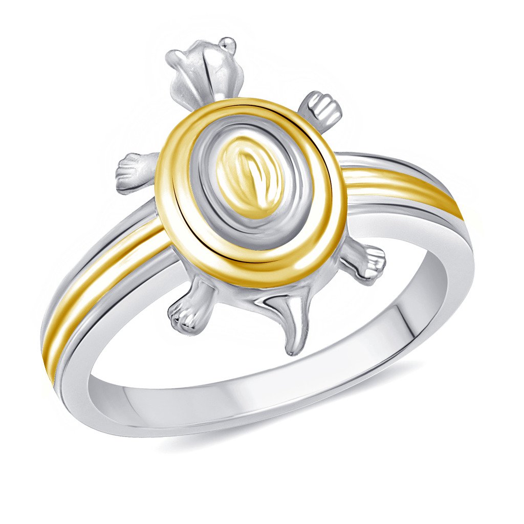 Vighnaharta valentine day gift valentineday gift for her gift for him gift for women gift for men Active Tortoise Rhodium Plated Ring - [VFJ1120FRR12] (B0999PTLZT) Amazon Price History, Amazon Price Tracker
