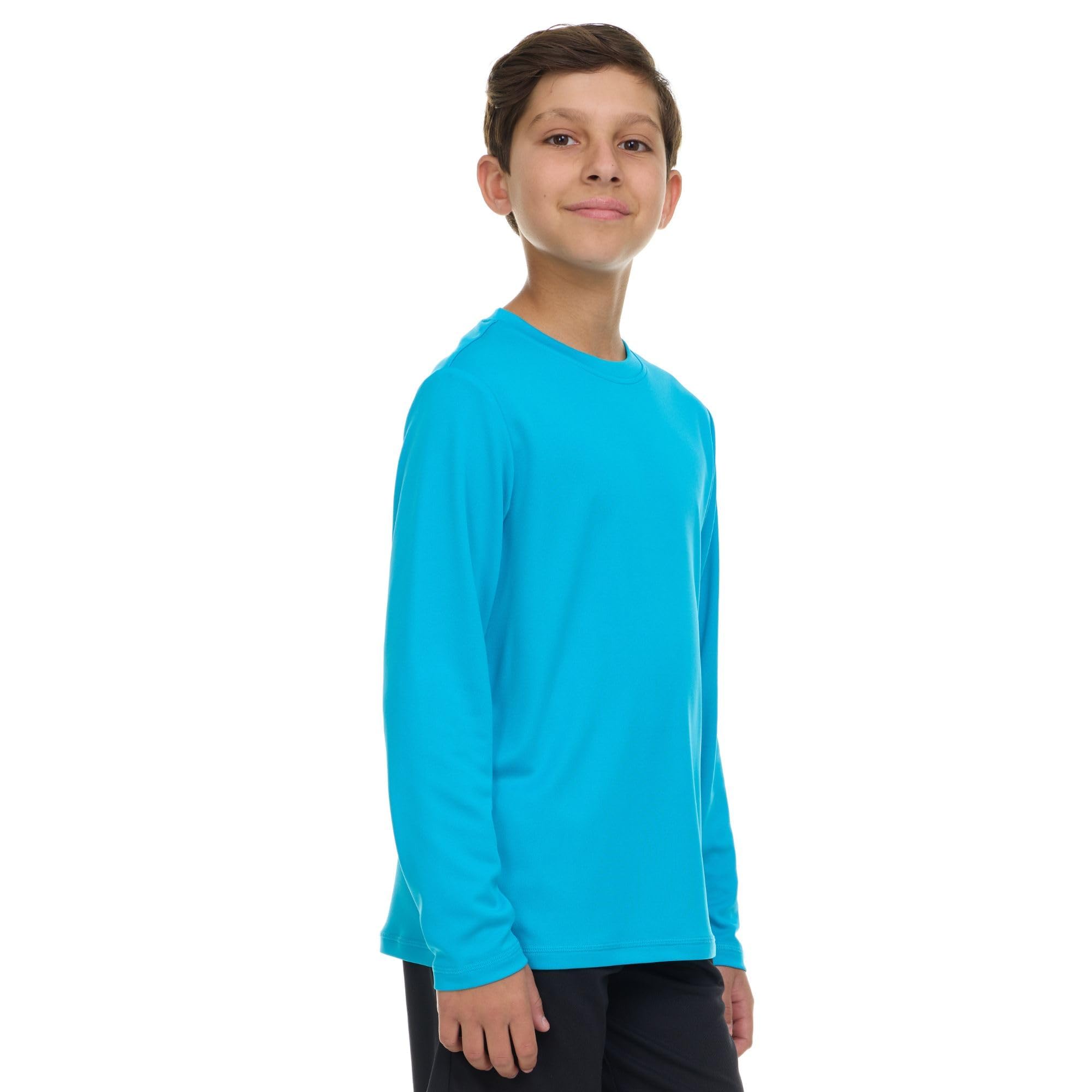 Gerry Rash Guard for Boys, Long Sleeve Boys Swim Shirt, UPF 50+ SPF UV Sun Protection, Quick Dry Rashguard for Kids