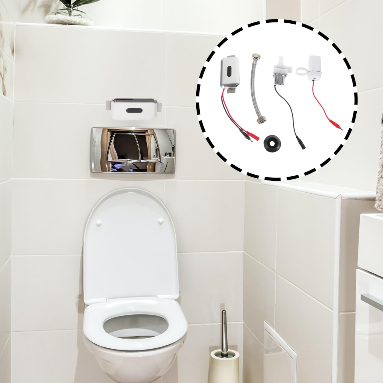 VILLCASE Automatischer Berührungsloser Urinal-Spülsensor 3.35 X 1.97 X 1.18 Zoll – Hygienisches Sensor Urinalzubehör Für Zuhause Hotel Büro Und Öffentliche Toiletten