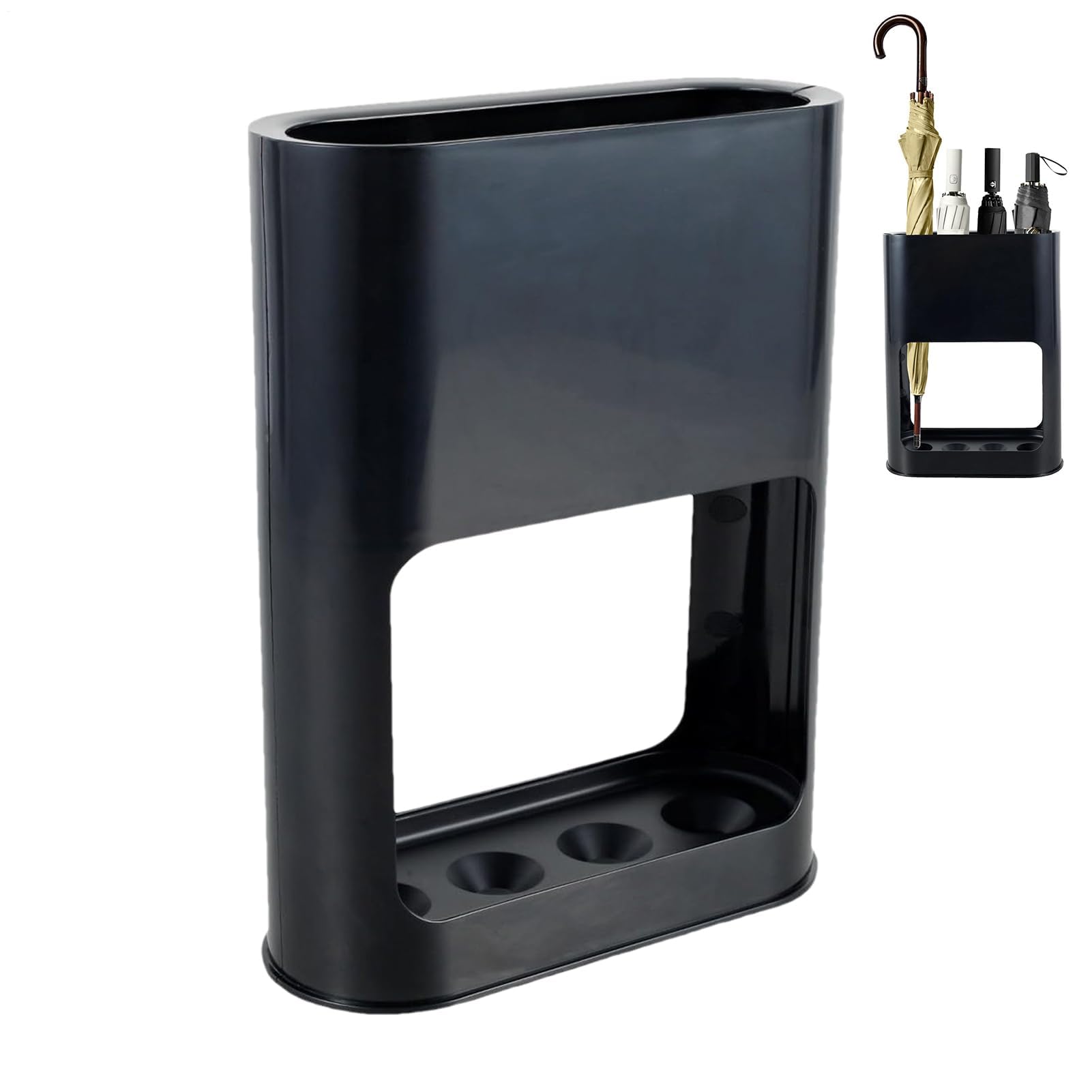 WQPMNYG Umbrella Stand Storage: Independent Waterproof Holder Slim Entryway Basket Decorative Shelf with Open Lid & Stable Base for Home nization