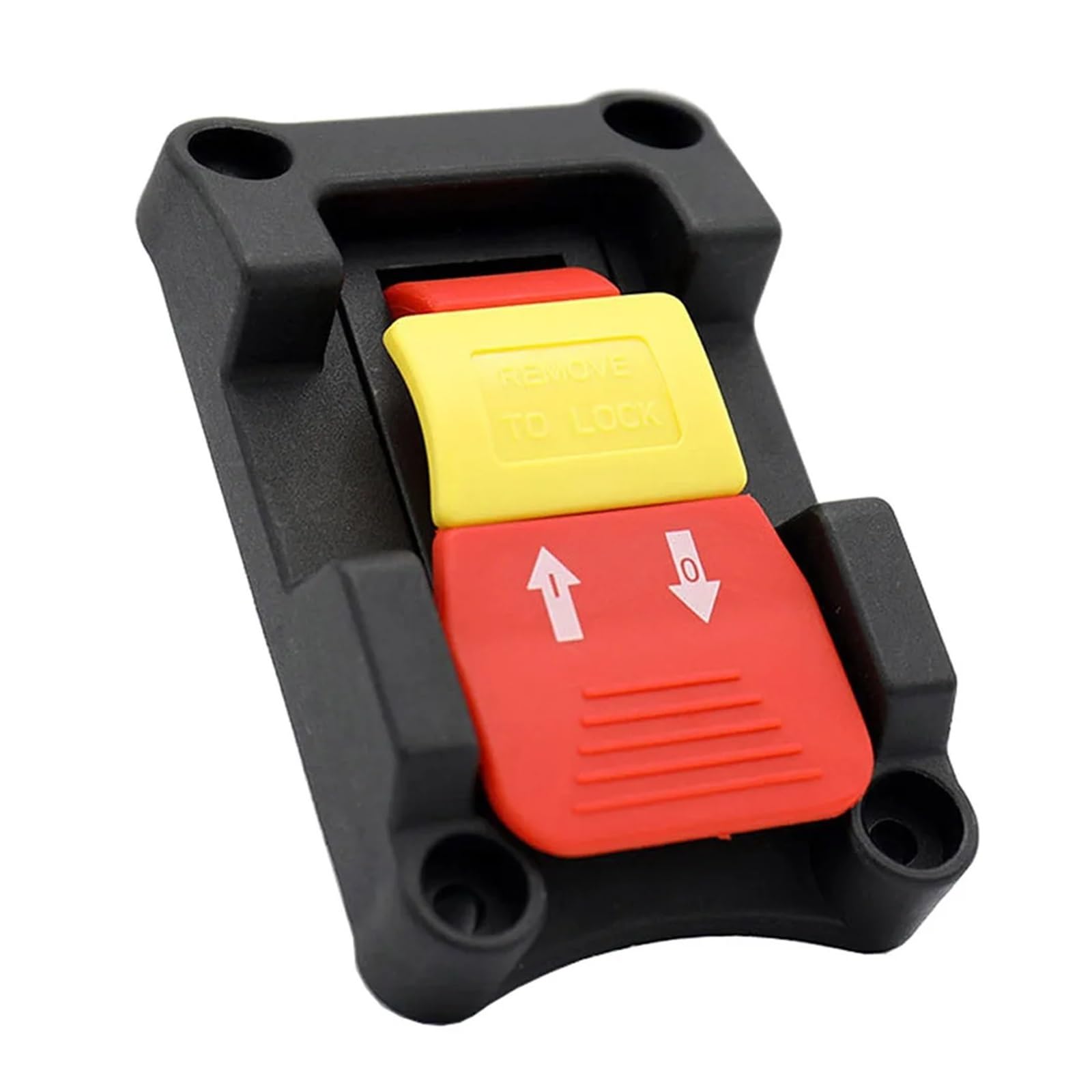 Interruptor pulsador DPDT HY18-32 con llave de bloqueo, 20 A, 2 H-P, 4 pines, pestaña Controls Switches