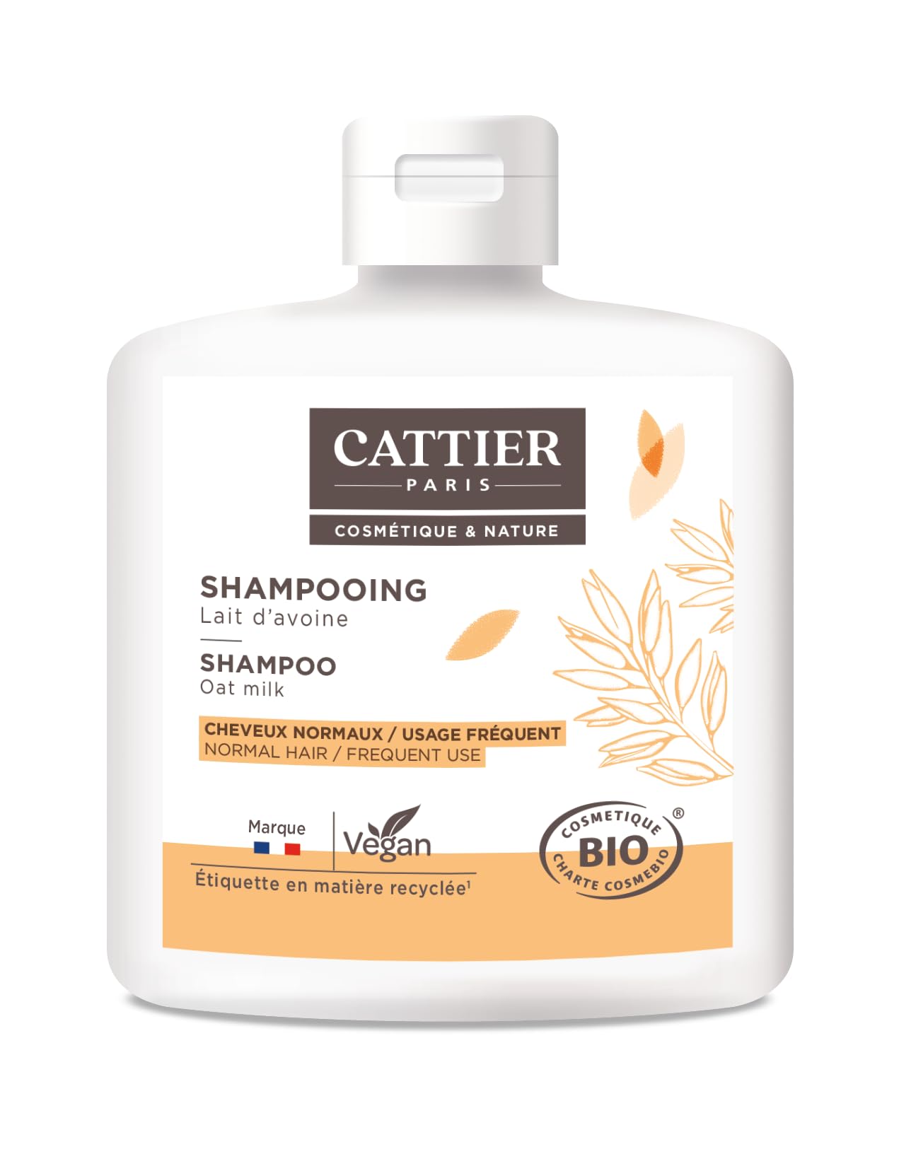 Cattier Shampoo Für Häufige Anwendung Mit Joghurt – 250 Ml, Schonend & Pflegend