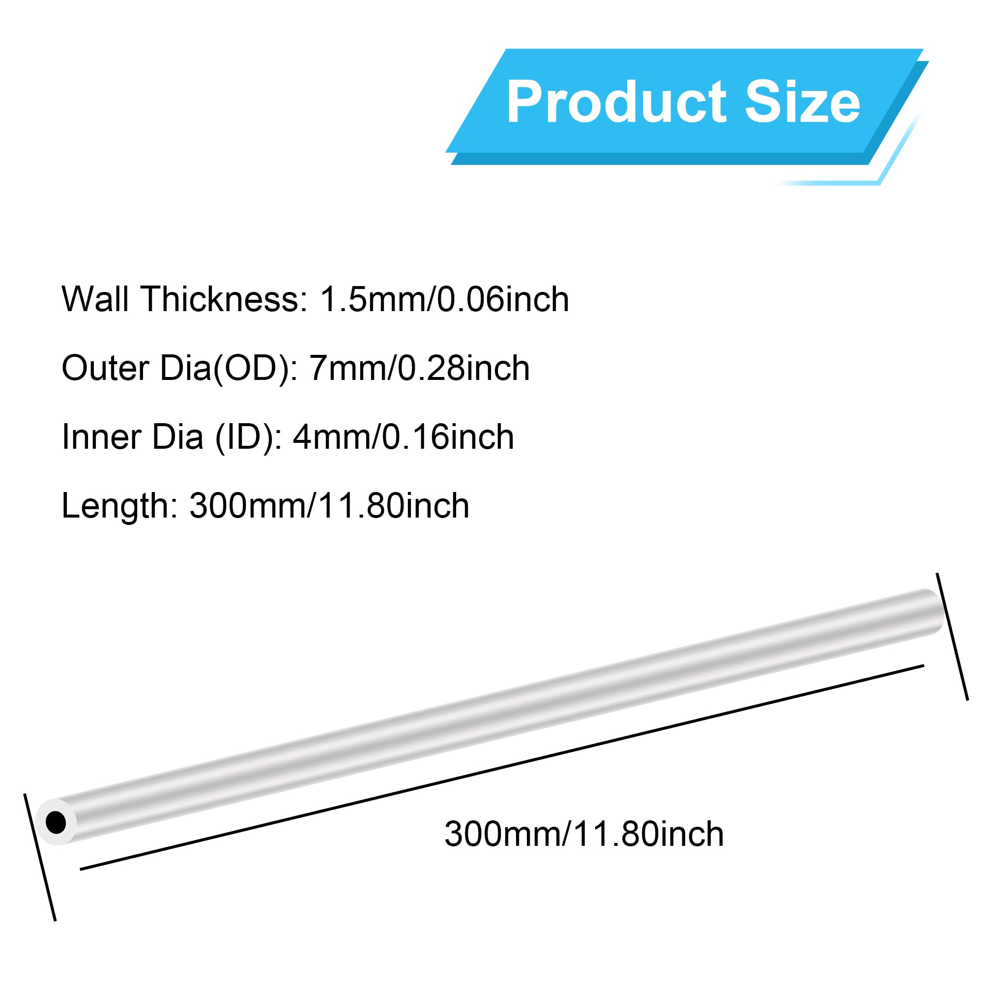 3 Tubes Aluminium 6063 26x24mm - Longueur 200mm - Pour Bricolage Et Projets