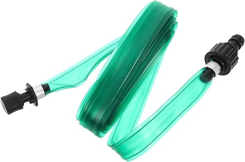 Flat Sprinkler Hose with Holes 15ft PVC for Yard Lawn Watering