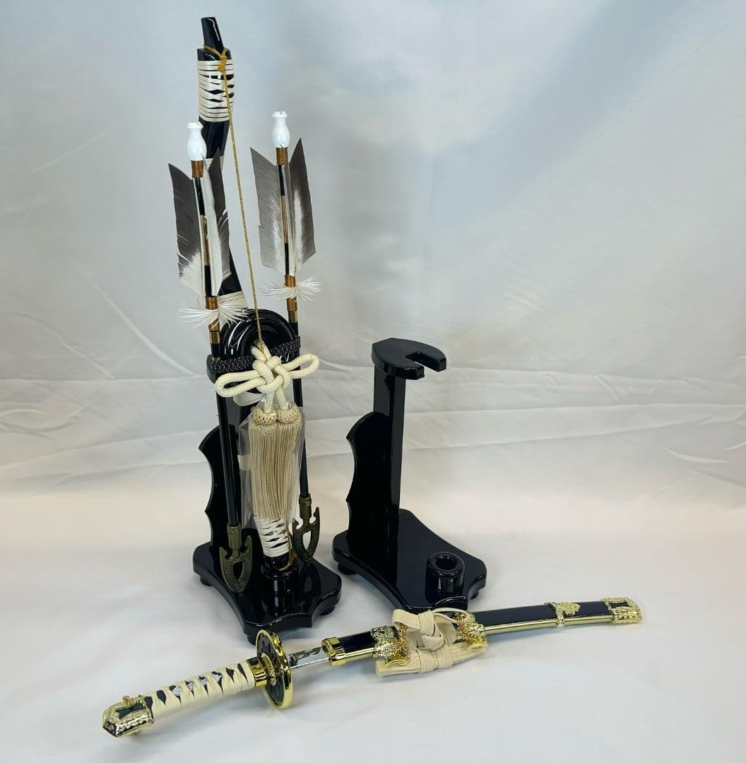 Amazon | 弓太刀 木製台 13号 古代 五月人形 小道具 五月道具 買い替え