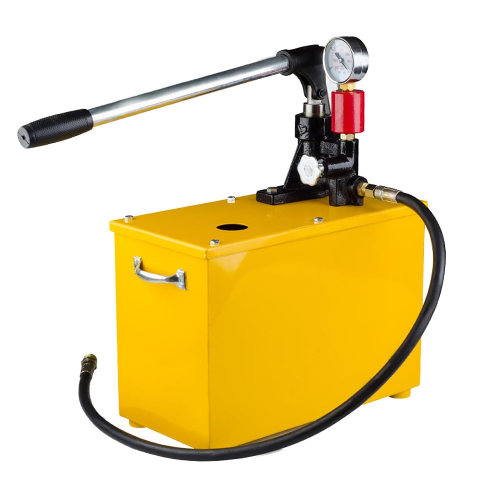 Pompa manuale per test di pressione, 16 Mpa 38 ml/ictus, tester idraulico con manometro e valvola, per tubazioni idrauliche