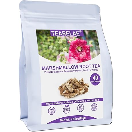 TEARELAE Marshmallow Leaf Tea: Soothe Your Digestion and Respiratory System