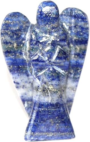 Lapislázuli 2" Angel Gemstone Divine Spiritual Jet International Crystal Therapy Booklet