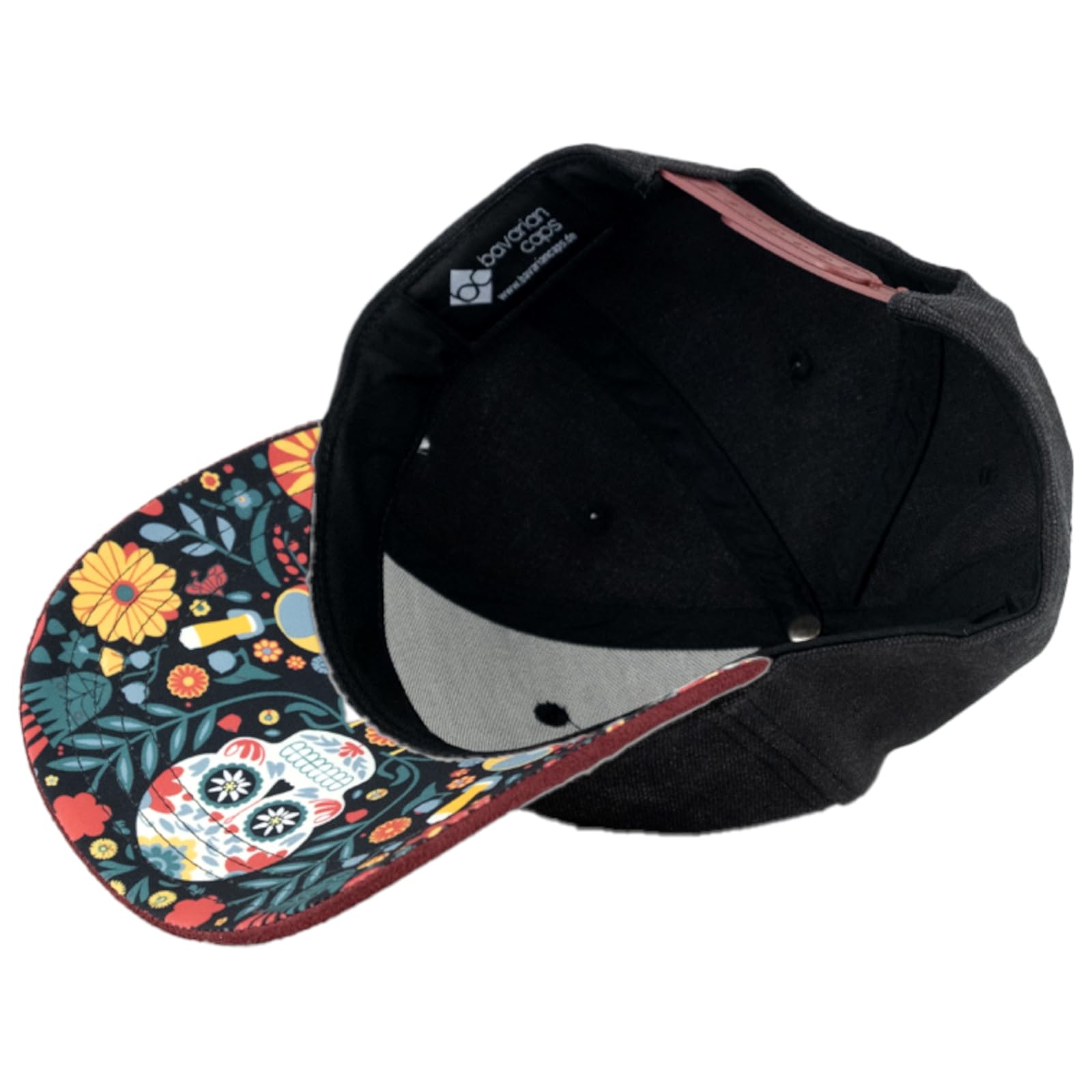 Bavarian Caps Cap Dia de Muertos schwarz