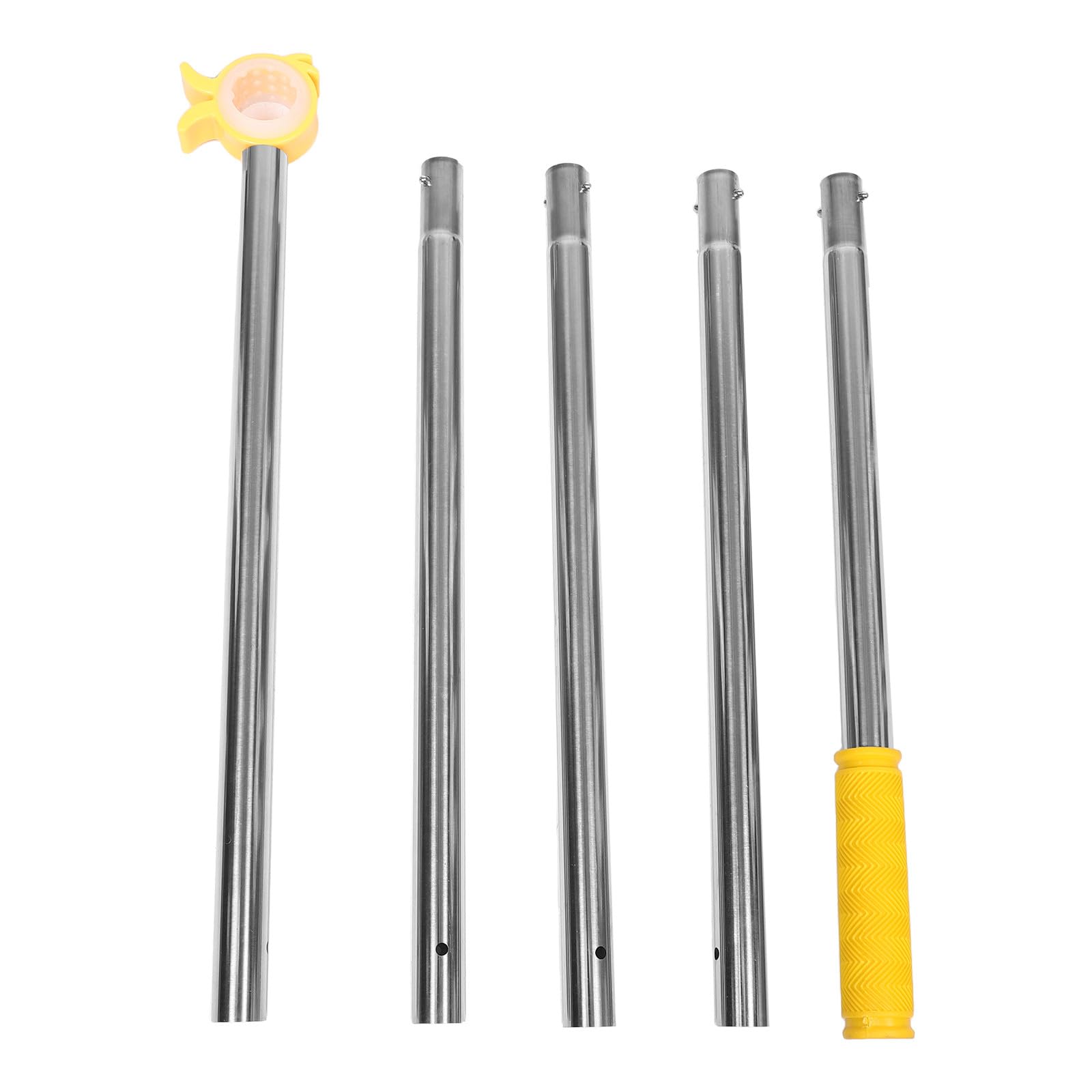 Tige télescopique pour fenêtre de toit : baguette de traction de rideau de 1,88 mètre, levier de commande d’ouverture de fenêtre – perche extensible en forme de tête de caneton pour